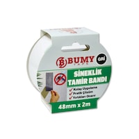 Bumy Sineklik Tamir Bandı 48mm X 2m Gri 2 Metre Bumy Sineklik Tamir Bandı 48mm X 2m Gri 2 Metre