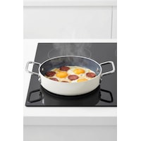 Taç Sera Feel Seramik Yanmaz Yapışmaz Sahan 22 Cm / Beyaz Tac-8178 Taç Sera Feel Seramik Yanmaz Yapışmaz Sahan 22 Cm / Beyaz Tac-8178