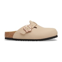 Birkenstock Boston Kıds Bf Flower Buckle Çocuk Terlik 1030630 Bej Birkenstock Boston Kıds Bf Flower Buckle Çocuk Terlik 1030630 Bej