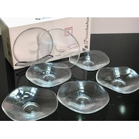 Paşabahçe 54631 Dantel Çay Tabağı 6'lı Şeffaf Paşabahçe 54631 Dantel Çay Tabağı 6'lı Şeffaf