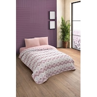 Çift Kişilik Desenli Kapitone Çift Taraflı Renkli Pike Yatak Örtüsü Takımı 200x230 Cm Çarşafsız Pudra Çift Kişilik Desenli Kapitone Çift Taraflı Renkli Pike Yatak Örtüsü Takımı 200x230 Cm Çarşafsız Pudra