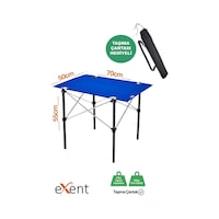 Exent 50x70 Cm Kamp Masası Katlanabilir Masa, Piknik Masası, Siyah Taşıma Çantalı-mavı Çok Renkli Exent 50x70 Cm Kamp Masası Katlanabilir Masa, Piknik Masası, Siyah Taşıma Çantalı-mavı Çok Renkli