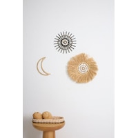 3'lü Set Rafya Deniz Kabuklu Model & Siyah Rattan Çubuk Deniz Kabuklu & Rafya Ay M091 3'lü Set Rafya Deniz Kabuklu Model & Siyah Rattan Çubuk Deniz Kabuklu & Rafya Ay M091