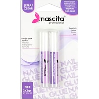 Nascita Takma Tırnak Yapıştırıcısı Şeffaf 2 G x 2 Nascita Takma Tırnak Yapıştırıcısı Şeffaf 2 G x 2