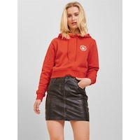 Jjxx Kapüşonlu Rahat Kesim Turuncu Kadın Sweatshirt 12241834 001 Jjxx Kapüşonlu Rahat Kesim Turuncu Kadın Sweatshirt 12241834 001