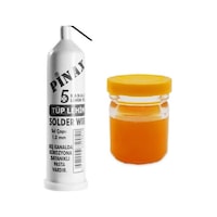 Pinax 5 Kanallı Lehim Teli + Lehim Pastası Pinax 5 Kanallı Lehim Teli + Lehim Pastası
