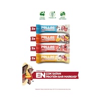 Fellas Yüksek Protein Bar 45 G Karma Kutu 12 Adet (4 Çeşit) Fellas Yüksek Protein Bar 45 G Karma Kutu 12 Adet (4 Çeşit)