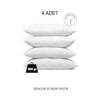 Vionel Home 4 Adet Fermuarlı Antialerjik Yastık Boncuk Silikon Pamuklu Kılıf 900 G Vionel Home 4 Adet Fermuarlı Antialerjik Yastık Boncuk Silikon Pamuklu Kılıf 900 G