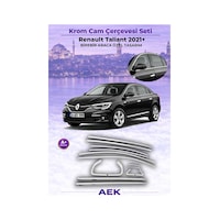 Renault Taliant 2021+ Araca Özel Krom Cam Çerçevesi A+