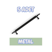 Tuana Rustik Alüminyum Metal Lüks Modern Mobilya Çekmece Mutfak Dolabı Kulpu Siyah 192mm 5 Adet Siyah Tuana Rustik Alüminyum Metal Lüks Modern Mobilya Çekmece Mutfak Dolabı Kulpu Siyah 192mm 5 Adet Siyah