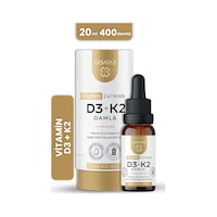 Erbatab Vitamin D3 K2 2'si 1 Arada Damla Erbatab Vitamin D3 K2 2'si 1 Arada Damla
