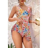 Bella Notte 2 Parça Çiçek Desenli Kaplı Astarlı Slip Ve Mayo Pembe Bella Notte 2 Parça Çiçek Desenli Kaplı Astarlı Slip Ve Mayo Pembe