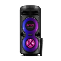 Maxron Mxboom Karaoke Mikrofonlu Bluetooth Hoparlör Parti Led Işı