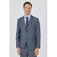 İmza Mavi Mono Yaka Düz 2 Düğme Classic Yünlü Slim Fit Takım Elbise 1001250175 Mavi İmza Mavi Mono Yaka Düz 2 Düğme Classic Yünlü Slim Fit Takım Elbise 1001250175 Mavi