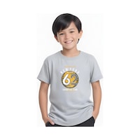Fyk Kids Erkek Çocuk Yuvarlak Yaka 62 Yazı Baskılı Erkek T-shirt Gri Fyk Kids Erkek Çocuk Yuvarlak Yaka 62 Yazı Baskılı Erkek T-shirt Gri