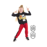 Denokids Rock Kedi Kız Çocuk Pantolon T-shirt Takım Denokids Rock Kedi Kız Çocuk Pantolon T-shirt Takım