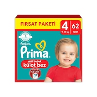 Prima Külot Bebek Bezi 4 Beden 62 Adet Maxi Fırsat Paketi
