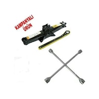 1.5 Ton Cırcır Kollu Kriko + 4 Lü Bijon Anahtarı 1.5 Ton Cırcır Kollu Kriko + 4 Lü Bijon Anahtarı