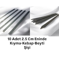 10 Adet Adana Kebap Beyti Şişi En 2.5 Cm,boy 55 Cm,kıyma Şişi 10 Adet Adana Kebap Beyti Şişi En 2.5 Cm,boy 55 Cm,kıyma Şişi