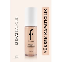 Flormar Perfect Coverage Yüksek Kapatıcı Fondöten 105 Porcelain Ivory Flormar Perfect Coverage Yüksek Kapatıcı Fondöten 105 Porcelain Ivory