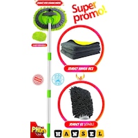 Araba Yıkama Fırçası Oto Yıkama Seti Mop Mikrofiber Bezli Teleskopik Saplı 1 Yedek Bez Hediyeli Araba Yıkama Fırçası Oto Yıkama Seti Mop Mikrofiber Bezli Teleskopik Saplı 1 Yedek Bez Hediyeli