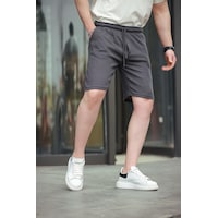 Madmext Füme Basic Erkek Şort E6566 Madmext Füme Basic Erkek Şort E6566