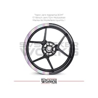 Motosiklet Jant Şeridi Jant Sticker Yarım Kaplama Daire 17-18 İnch Jant Motor Uyumlu Hologram Motosiklet Jant Şeridi Jant Sticker Yarım Kaplama Daire 17-18 İnch Jant Motor Uyumlu Hologram