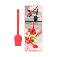 Silicolife Kaşık Spatula, Isıya Dayanıklı Yanmaz Yapışmaz Tek Parça Silikon Kaşık Spatula 27cm Kırmızı Kırmızı Silicolife Kaşık Spatula, Isıya Dayanıklı Yanmaz Yapışmaz Tek Parça Silikon Kaşık Spatula 27cm Kırmızı Kırmızı