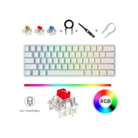 K-620 Ayrılabilir Type-c Kablolu Red Switch Hot Swap Mekanik Klavye K-620 Ayrılabilir Type-c Kablolu Red Switch Hot Swap Mekanik Klavye