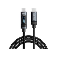 Essager 2 Metre 240w Dijital Ekranlı Type-c To Type-c Mega Hızlı Data Şarj Kablosu, Ultra Sağlam Halat Kablo Kopmaz Essager 2 Metre 240w Dijital Ekranlı Type-c To Type-c Mega Hızlı Data Şarj Kablosu, Ultra Sağlam Halat Kablo Kopmaz