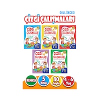 Harika Kitap 4 - 6 Yaş Okul Öncesi Çizgi Çalışmaları Seti 5 Kitap Harika Kitap 4 - 6 Yaş Okul Öncesi Çizgi Çalışmaları Seti 5 Kitap