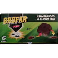 Brofar Hamam Böceği Ve Karınca Yemi 6'lı Brofar Hamam Böceği Ve Karınca Yemi 6'lı