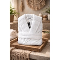 Özdilek Opulent Touch Bornoz Xl Beden Beyaz Özdilek Opulent Touch Bornoz Xl Beden Beyaz