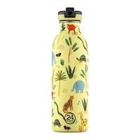 Kids Bottle Jungle Friends Pipetli Paslanmaz Çelik Çocuk Su Matarası 500 Ml Sarı Kids Bottle Jungle Friends Pipetli Paslanmaz Çelik Çocuk Su Matarası 500 Ml Sarı