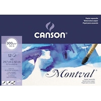 Canson A3 Montval Sulu Boya Bloğu 300 Gr 12 Sayfa Canson A3 Montval Sulu Boya Bloğu 300 Gr 12 Sayfa