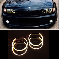 BMW E46 Facelift Angel Eye Halka Sarı Pamuk Led BMW E46 Facelift Angel Eye Halka Sarı Pamuk Led