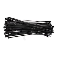 200 Adet 2.5mmx140mm Kablo Bağı Plastik Cırt Kelepçe Siyah Siyah
