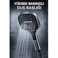 Lüx Banyo Duş Başlığı Premium Başlık Ağır Malzeme Siyah Lüx Banyo Duş Başlığı Premium Başlık Ağır Malzeme Siyah