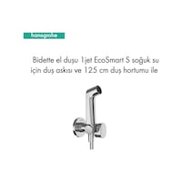 Bidette El Duşu / Taharet Duşu 1jet Ecosmart Duş Askısı Ve 125 Cm Duş Hortumu İle 29230000 Diğer Bidette El Duşu / Taharet Duşu 1jet Ecosmart Duş Askısı Ve 125 Cm Duş Hortumu İle 29230000 Diğer