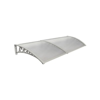 Plastik Ayak 6mm Levhalı Pratik Sundurma Kanopi 100x300 Cm Gri Plastik Ayak 6mm Levhalı Pratik Sundurma Kanopi 100x300 Cm Gri
