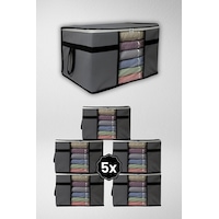 Adarya Home 5 Adet Pencereli Kazak Hurcu- 50x40x30 Gri Adarya Home 5 Adet Pencereli Kazak Hurcu- 50x40x30 Gri