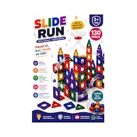 Slide Run 130 Parça Manyetik Blok Seti Bilye Parkuru Ve Yapı Oyuncağı 3+ Yaş Slide Run 130 Parça Manyetik Blok Seti Bilye Parkuru Ve Yapı Oyuncağı 3+ Yaş