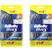 Gillette Blue3 Kullan-At Tıraş Bıçağı 2 x 12'li Gillette Blue3 Kullan-At Tıraş Bıçağı 2 x 12'li