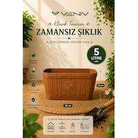 Dekoratif Antik Oval Ahşap Görünlü Saksı 5 Litre 1 Adet Dekoratif Antik Oval Ahşap Görünlü Saksı 5 Litre 1 Adet