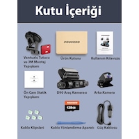 Pruveeo D90-4ch Fhd Wı-fı Gps + 128gb Sd Kart Kame Pruveeo D90-4ch Fhd Wı-fı Gps + 128gb Sd Kart Kame