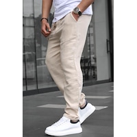 Madmext Bej Müslin Kumaş Erkek Basic Pantolon 6507 Madmext Bej Müslin Kumaş Erkek Basic Pantolon 6507