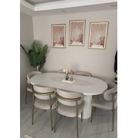 Mutfak Sandalyesi 6 Adet Cafe Restorant Sandalyesi Ofis Sandalyesi Teddy Sandalyesi Masa Takımı Krem Mutfak Sandalyesi 6 Adet Cafe Restorant Sandalyesi Ofis Sandalyesi Teddy Sandalyesi Masa Takımı Krem