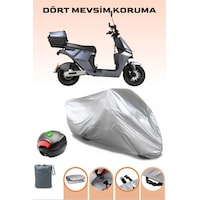 Gri Arka Çanta Uyumlu Arora Zr 2 Uyumlu Elektrikli Motosiklet Brandası, 4 Mevsim Koruma Gri Arka Çanta Uyumlu Arora Zr 2 Uyumlu Elektrikli Motosiklet Brandası, 4 Mevsim Koruma