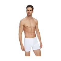 Tutku Elit Erkek Modal Elastan Boxer 6'lı 1251 Beyaz Tutku Elit Erkek Modal Elastan Boxer 6'lı 1251 Beyaz
