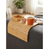 Mucit Home Bambu Koltuk Kenarı Tepsisi Ve Organizer Katlanabilir Bölmeli Ahşap Kanepe Yanı Sehpa, Bardaklık Ve Kumandalık Mucit Home Bambu Koltuk Kenarı Tepsisi Ve Organizer Katlanabilir Bölmeli Ahşap Kanepe Yanı Sehpa, Bardaklık Ve Kumandalık